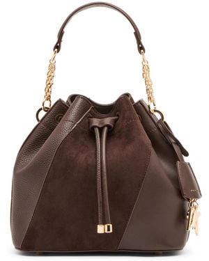 Anne Klein Convertible Strap Small Bucket Handbag - Brown