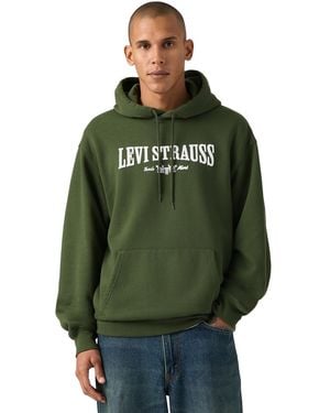Levi's Relaxed Graphic Long Sleeve Hoodie - Green