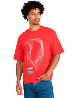 PUMA Formula 1 Las Vegas Race Track Graphic T-shirt - Red