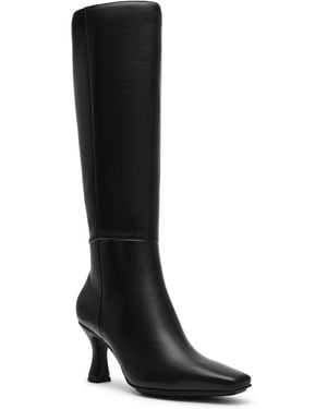 Anne Klein Perfektion Snip Toe Knee High Boots - Black