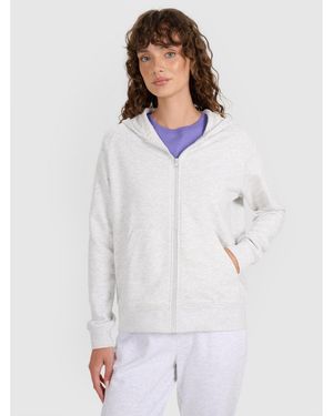 4F Zip-up Hoodie - White