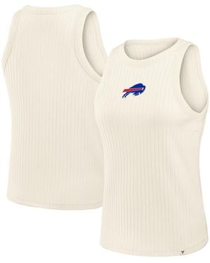 Fanatics Buffalo Bills Star Play Tri-blend Ribbedâ Tank Top - Natural