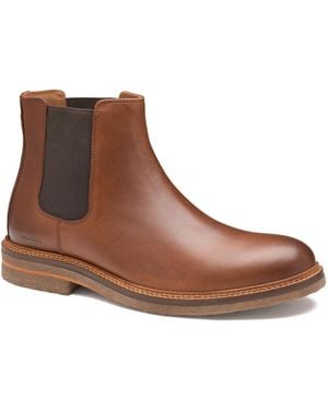 Johnston & Murphy Calder Chelsea Round-toe Boots - Brown