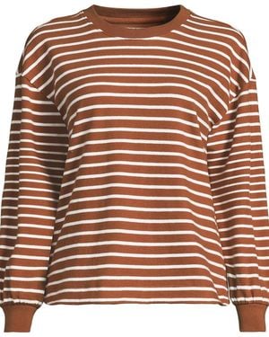 Lands' End Long Sleeve Mariner Jersey T-shirt - Brown
