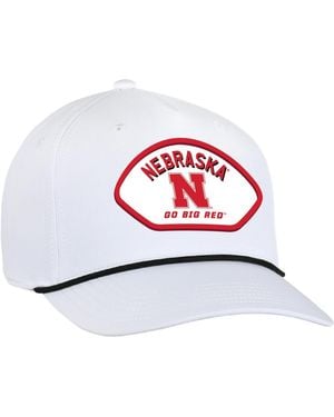Ahead Nebraska Huskers Alto Rope Adjustable Hat - White