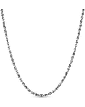 LuvMyJewelry Mizuki Rope Chain Necklace - Metallic