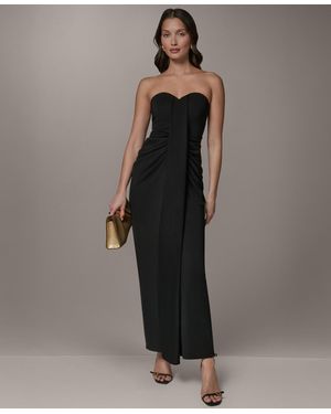Donna Karan Sweetheart Maxi Body-con Dress - Black