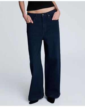 Kenneth Cole Slouchy High-rise Wide-leg Jeans - Blue