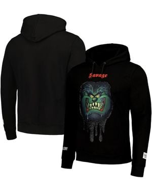 FREEZE MAX And Looney Tunes Taz Savage Horror Pullover Hoodie - Black
