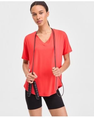 ID Ideology V-neck Short-sleeve Performance Tee - Red
