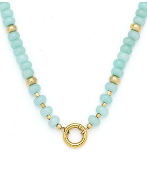 KAMARIA Raya Gemstone Beaded Necklace - Metallic