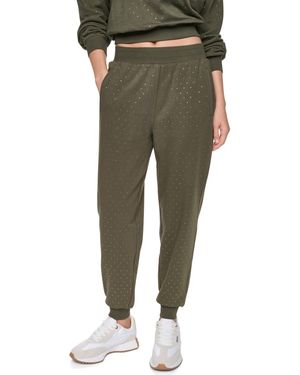 DKNY Rhinestone High-rise jogger Pants - Green