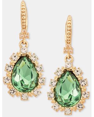 Marchesa Stone Drop Earrings - Green