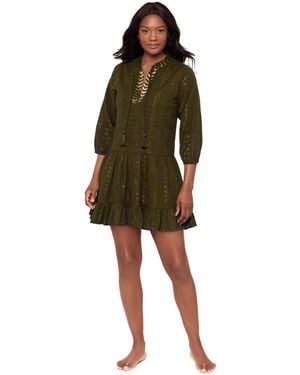 Miraclesuit Cover-up V-neck Beach Dress - Green