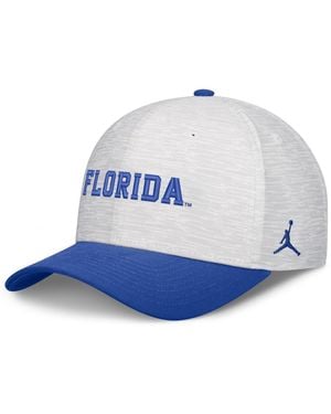 Nike And White/royal Florida Gators Primetime Rise Adjustable Hat - Blue