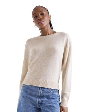 1982 Maila Long Sleeve Cashmere Sweater - White