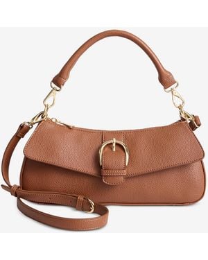 On 34th Jynna Medium Solid Shoulder Bag - Brown