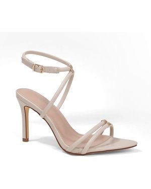 BERNESS Candelaria Strappy Heeled Dress Sandal - White
