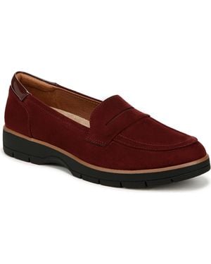 Dr. Scholls Nice Day Lug Sole Loafers - Red