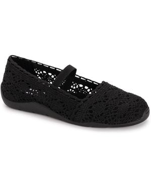 Muk Luks Shelby Ballerina Shoe - Black