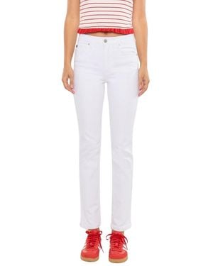 KanCan Essentials Piper High Rise Slim Straight Jeans - White