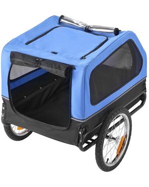 Rui Foldable Pet Bike Trailer 88 Lb Capacity 31 - Blue