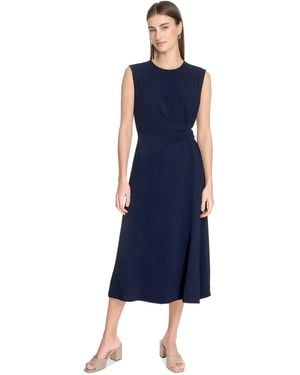 Calvin Klein Sleeveless Midi A-line Dress - Blue
