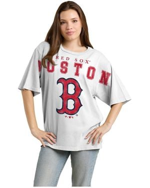 Fanatics Boston Red Sox Relaxed Big Text Graphic T-shirt - Gray