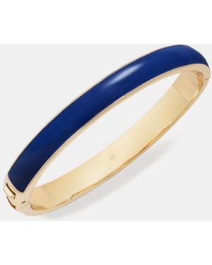 On 34th Color Inlay Enamel Bangle Bracelet - Blue