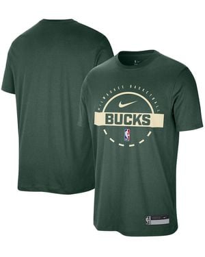 Nike Milwaukee Bucks 2025/26 On-court Flare Performance Practice T-shirt - Green