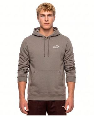 PUMA Essential Fleece Kangaroo Pocket Hoodie - Gray