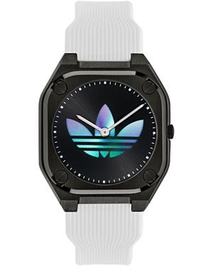adidas Analog Silicone Watch - White
