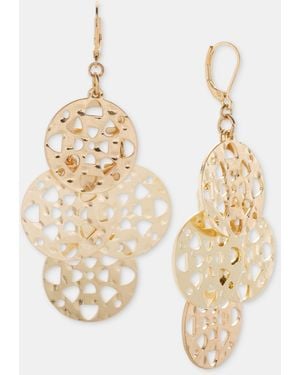 Style & Co. Gold-tone Circle Drop Earrings - Metallic