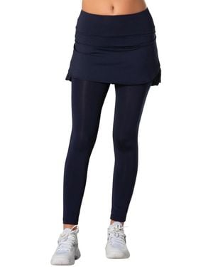 Lucky in Love Fast Pace Pleated Wrap-around Skort - Blue