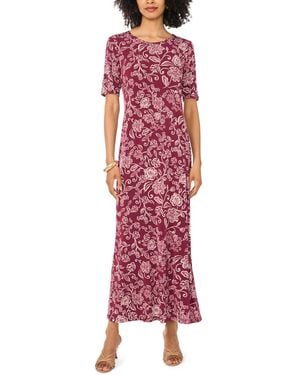 Vince Camuto Crewneck Maxi Dress - Red