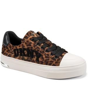 DKNY York Lace-up Sneakers - Brown