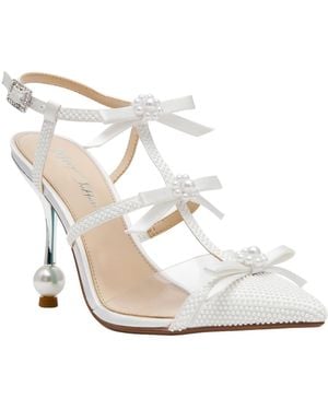 Betsey Johnson Everr Pointed Toe Dress Pumps - White