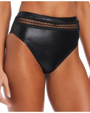 BarIII Midnight Boho High-rise Bikini Bottoms - Blue