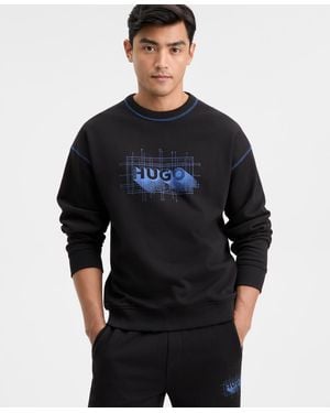 BOSS Nothalic Long-sleeve Logo Graphic Sweatshirt - Black