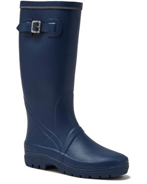 Lands' End Squall Buckle Tall Rain Boots - Blue