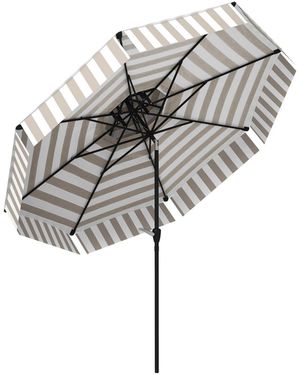 Outsunny 8.6ft Patio Umbrella Upf 30+ Vented Market Umbrella - Gray