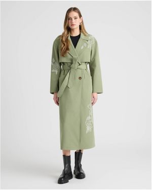 NVLT Trench Coat - Green