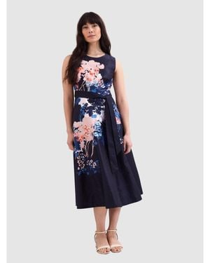 Phase Eight Natalya Floral Dress - Blue