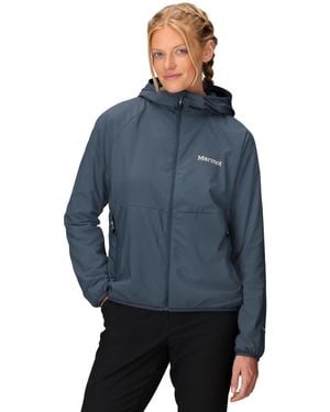 Marmot Raglan Sleeve Hooded Sweatshirt - Blue