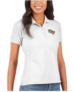 Antigua Ucf Knights Legacy Pique Polo Shirt - White