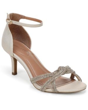 Style & Co. Peachyy Almond Toe Evening Sandals - Metallic