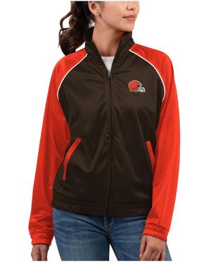 G-III 4Her by Carl Banks Cleveland S Showup Fashion Dolman Full-zip Track Jacket - Red