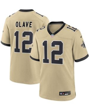 Nike Big Boys And Girls Chris Olave New Orleans Saints Gameday S Alternate Game Player Jersey - Metallic
