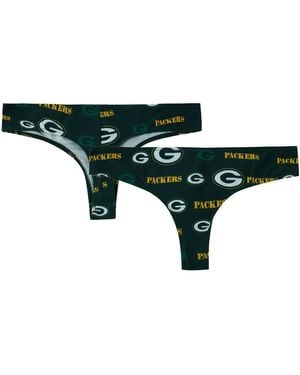Concepts Sport Bay Packers Mosaic All Over Print Thong - Green