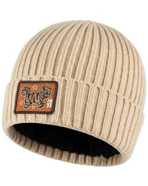 Levi's Ribbed-knit Beanie - Natural
